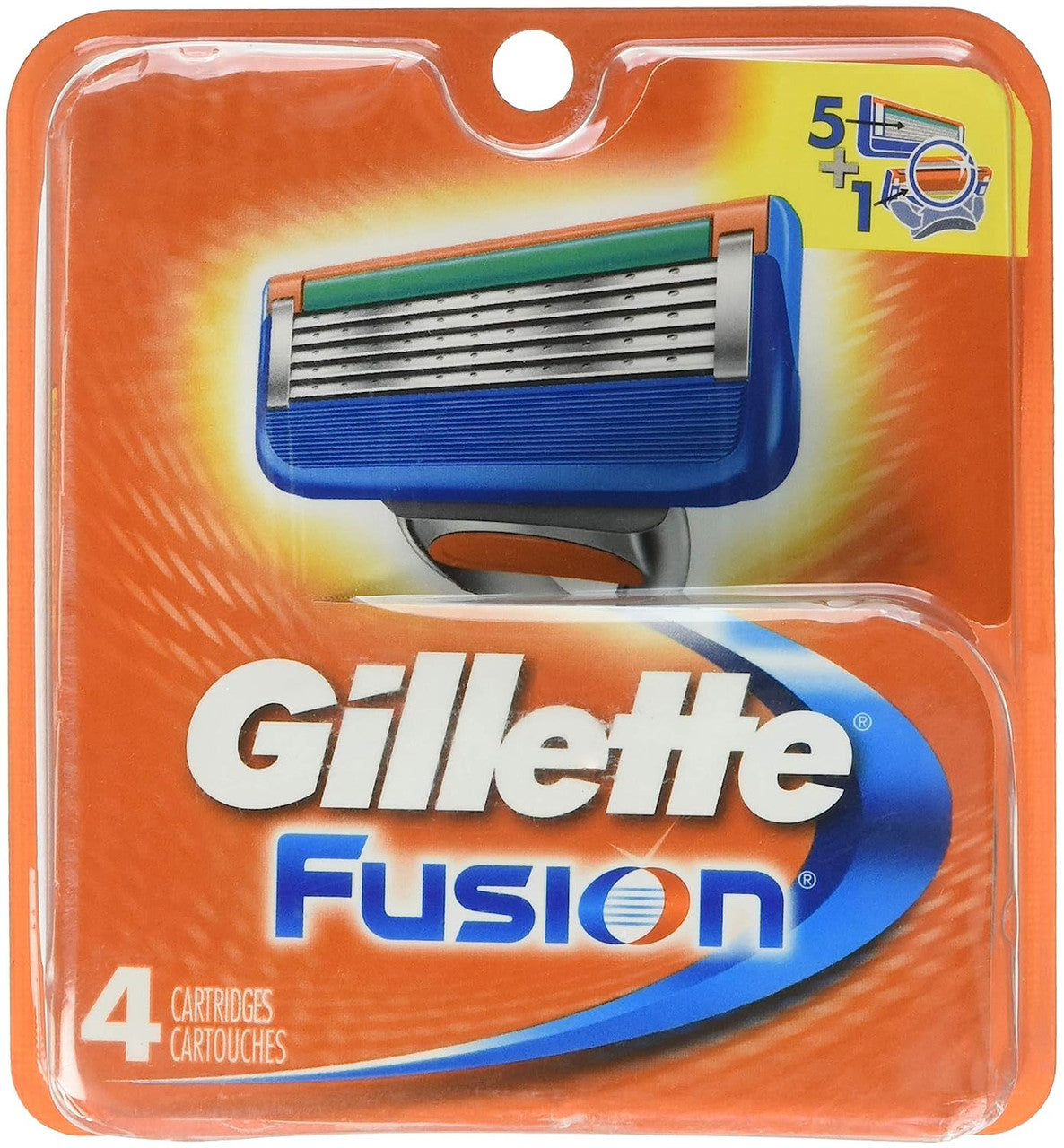 Gillette Fusion Catridges For The Manual Razor, 4 Ea